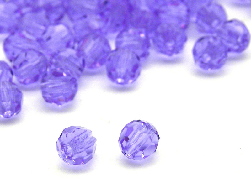 4 mm Czech MC Round Faceted Crystal Beads - Alexandrite - 20 pc