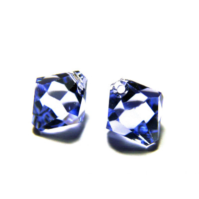 2 pc. Swarovski® 6301 Bicone Pendant 8mm - Provence Lavender - Genuine Austrian Crystal