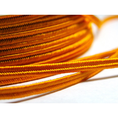 3m Czech Soutache Braid 3 mm Orange - multiple amounts cut as 1 piece 3m Czech Soutache Braid 3 mm Orange - multiple amounts cut as 1 piece