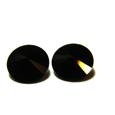 2 pc. Swarovski® Rivoli Stones 12 mm (1122) - Jet Black
