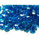4 mm Czech MC Small Faceted Glass Bicone Beads - Dark Aqua AB