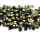 100 Pc. Grade A Back-Foiled Glass Rhinestone Chatons - Foil-Backed Diamond Shape - Choice of Sizes - Jet (Black)