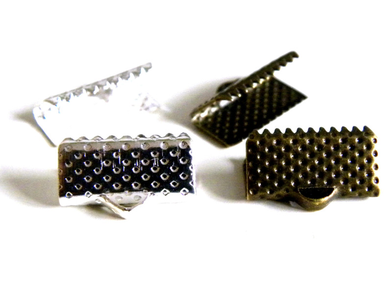 10x Bandklemmen 13 mm - Antikbronze