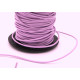 1 mm rundes Echtlederband, Rundlederband, Lederschnur, Lederkordel - Flieder - 1 m