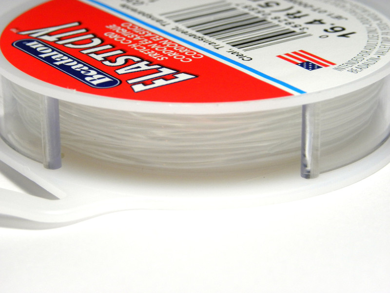 1.0 mm Beadalon Elasticity Round Elastic Cord - Clear - 5 m (16.4 ft)
