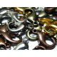 15 mm Large Lightweight Brass Trigger Clasps/Lobster Clasps - Colour Choice (20 pc.)