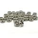 7.5 x 3.5 mm Large Round Stainless Steel Spacer Ring Beads (10 or 50 pc.) - Large 5 mm Hole - Silver 7.5 x 3.5 mm Large Round Stainless Steel Spacer Ring Beads (10 or 50 pc.) - Large 5 mm Hole - Silver