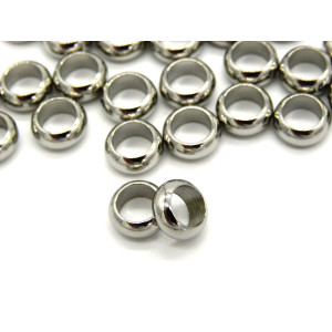 7.5 x 3.5 mm Large Round Stainless Steel Spacer Ri...