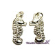 2x Seepferd Charm Anhänger 20 mm - Versilbert