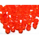 4 mm Czech MC Small Faceted Glass Bicone Beads - Hyacinth Orange