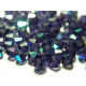 4 mm Czech MC Small Faceted Glass Bicone Beads - Purple Velvet AB