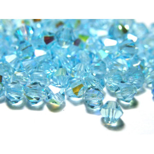4 mm Czech MC Small Faceted Glass Bicone Beads - A... 4 mm Czech MC Small Faceted Glass Bicone Beads - A...