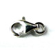12 mm XL Solid Sterling Silver 925 Trigger Clasps/Lobster Clasps With Sterling Silver Jump Ring (2 or 10 Pc.)