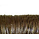 0.5 mm - 24 GA - Thin Korean Waxed Cord - 5 m (16.4 ft) - Saddle Brown Jewelry Cord (1 bundle)