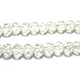 6 mm Faceted Flat Round Glass Beads (Rondelle Beads) - Crystal
