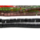 4 mm Small Glass Cube Beads - Cubic Glass Beads - Jet (Black) - 1 Strand with approx. 75 beads