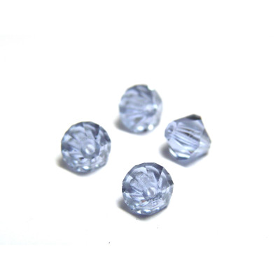 6 mm Czech MC Faceted Glass Bicone Beads - Color-changing Alexandrite