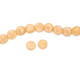 14 mm Large Hand-Made Faceted Flat Round Glass Beads - Rose - 12 pc.