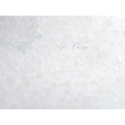 11/0 (1.6 x 1.3 mm) Miyuki Delica Seed Beads (8 g) - Mat Transparent Crystal - DB 741