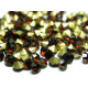 100 Pc. Grade AA Back-Foiled Glass Rhinestone Chatons - Foil-Backed Diamond Shape - Choice of Sizes - Coffee (Brown)