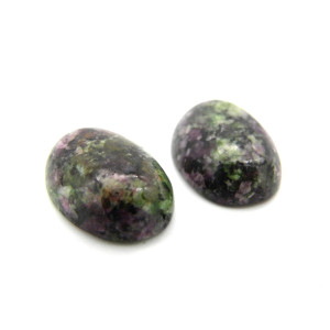 18x13 mm Large Oval Flat-back Ruby in Zoisite Cabo...