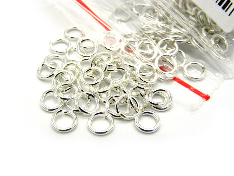 5,5 mm Dicke 1,0 mm - 18 GA - Sterlingsilber 925 Biegeringe/Sprungringe (20 Stk.)