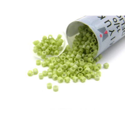 11/0 (1,6x1,3mm) Runde Miyuki Delica Perlen (7,2 gr Röhrchen) - Fennel Opaque (DB2123)