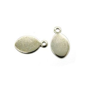 13 mm Medium Oval Brass Stamping Blank Charms - Pl...