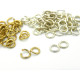 Offene Biegeringe - 5 mm - Vergoldet oder Versilbert (100 Stk.)