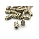 6,5 mm Tibet Style Metall Zylinderperlen, Distanzperlen aus Metall - Antiksilber (25 Stk.)