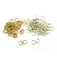 Offene Biegeringe - 5 mm - Vergoldet oder Versilbert (100 Stk.)