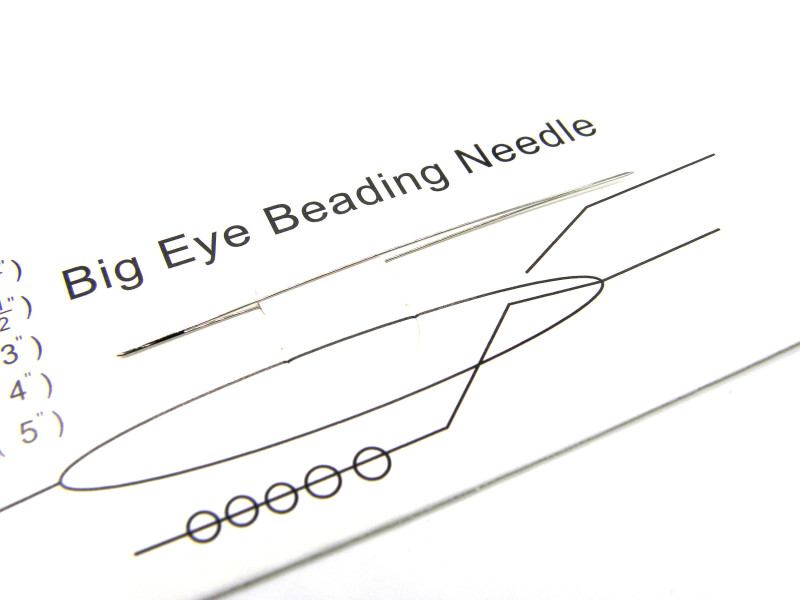 5.7 cm (2.2 inch) Stainless Steel Big Eye Beading Needle – Easy Threading