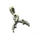 25 mm Solid Sterling Silver 925 Pendant Pinch Bail - Silver or 24k Gold plated