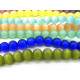 8 mm Round Cat Eye Glass Beads - Choice of Colours (1 Strand of 49+ Beads)