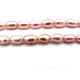 4 x 6 mm (approx.) Small Rice-Shaped Freshwater Cultured Pearls - Pink Colour (20 Pc.)