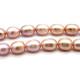 Große Reisförmige (Ovale) Süßwasserperlen 6 - 8 mm - Rosa - 10 Stück