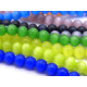 6 mm Round Cat Eye Glass Beads - Choice of Colours (1 Strand of 65+ Beads)