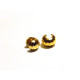 4 mm  The Bead Smith Corrugated Crimp Covers - Gold or Silver-Plated
