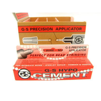 G-S Hypo Cement Glue 9ml (1/3 fl. oz.) - Pinpoint Precision Glue for Jewellery, Watch/Mobile Phone Repairs and Crafts