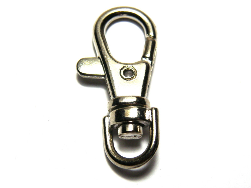 37 mm Large Swivel Trigger Clasp, Lobster Swivel Clasp, Key Ring Clip, Key Chain Hook (1 or 5 pc.)