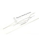 12.5 cm (5 inch) Stainless Steel Big Eye Beading Needle - Split Needle (1 or 5 pc.)