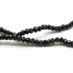 2.5 mm Faceted Mini Flat Round Glass Beads (Rondel... 2.5 mm Faceted Mini Flat Round Glass Beads (Rondel...