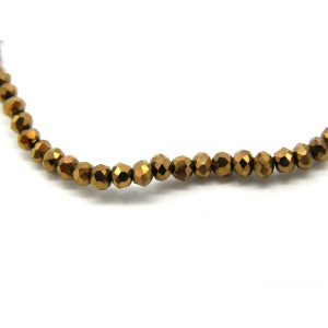 2.5 mm Small Faceted Mini Flat Round Rondelle Glas... 2.5 mm Small Faceted Mini Flat Round Rondelle Glas...