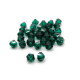 4 mm Tschechische MC Doppelkegelperlen, facettierte böhmische Kristallperlen - Emerald (24 oder 48 Stück)