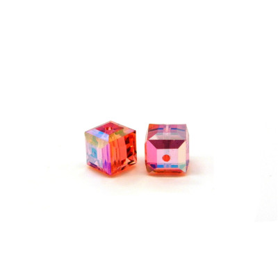 6 mm Swarovski® 5601 Cube - Genuine Austrian Crystal (4 Pc.) - PADPARADSCHA AB