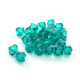 4 mm Czech MC Small Faceted Glass Bicone Beads - Blue Zircon - 24 pc