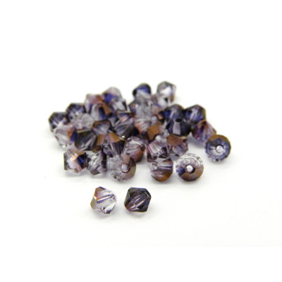 4 mm Czech Superior Crystals MC Bicone Beads - Crystal Bronze (24 or 48 Beads)