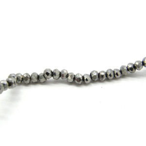 2.5 mm Faceted Mini Flat Round Glass Beads (Rondel... 2.5 mm Faceted Mini Flat Round Glass Beads (Rondel...