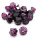 6 mm Czech MC Faceted Glass Bicone Beads - Deep Violet