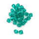 4 mm Czech MC Small Faceted Glass Bicone Beads - Blue Zircon - 24 pc